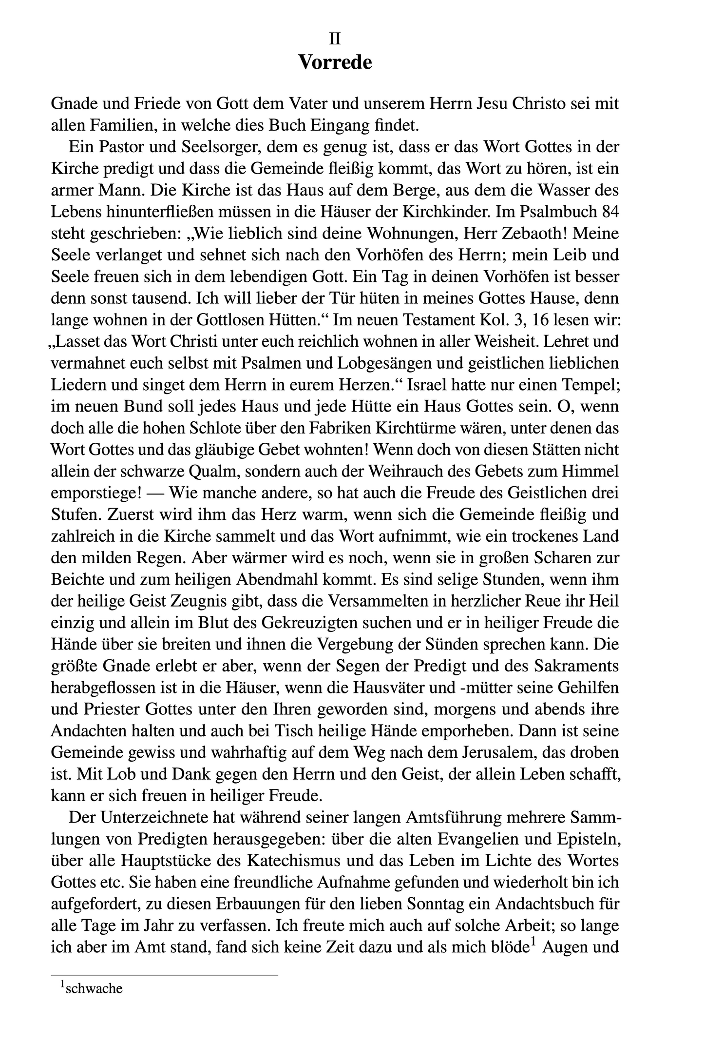 Ahlfeld, Morgenandachten