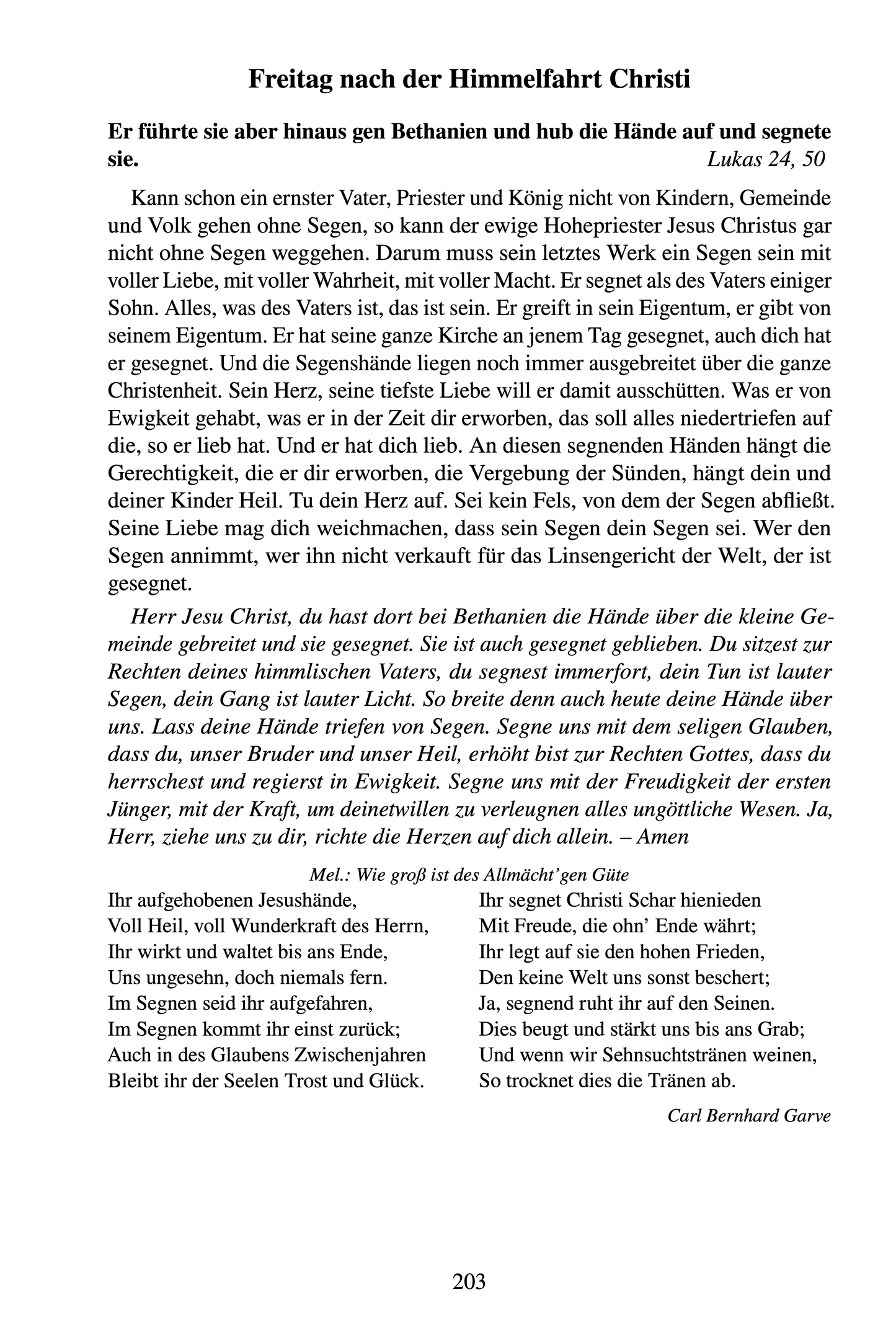 Ahlfeld, Morgenandachten